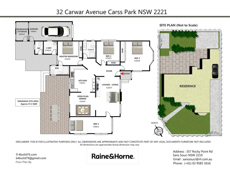 32 Carwar Avenue, Carss Park NSW 2221 Floorplan