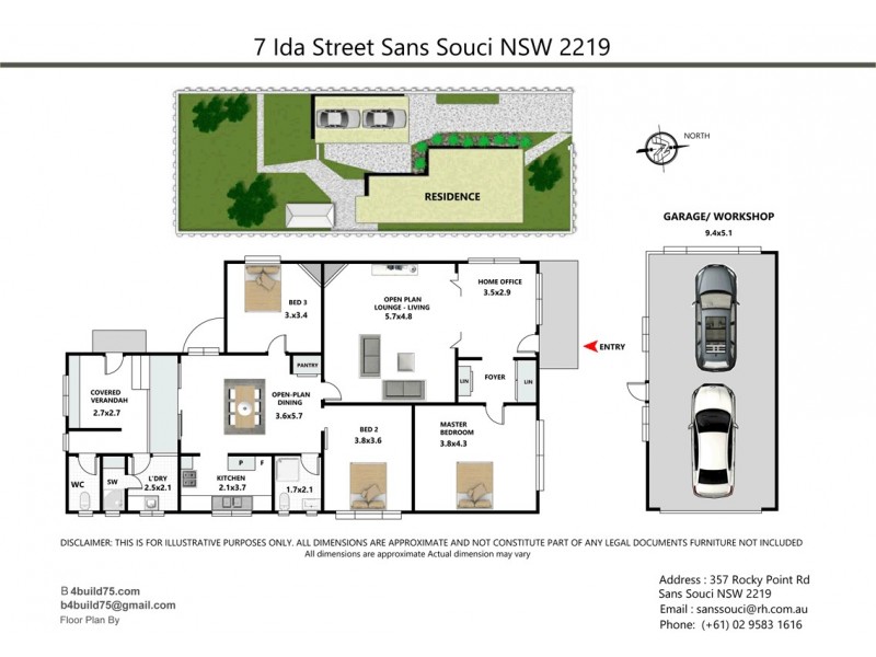 7 Ida Street, Sans Souci NSW 2219 Floorplan