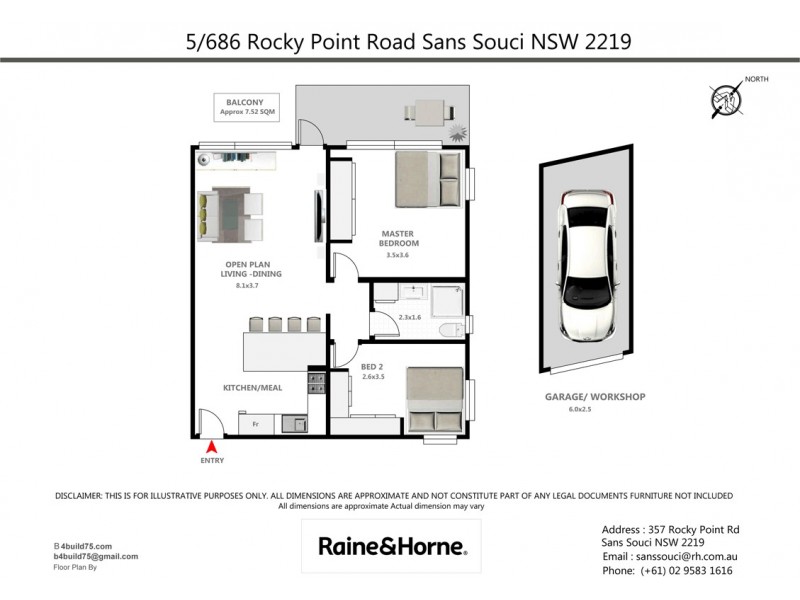5/686 Rocky Point Road, Sans Souci NSW 2219 Floorplan