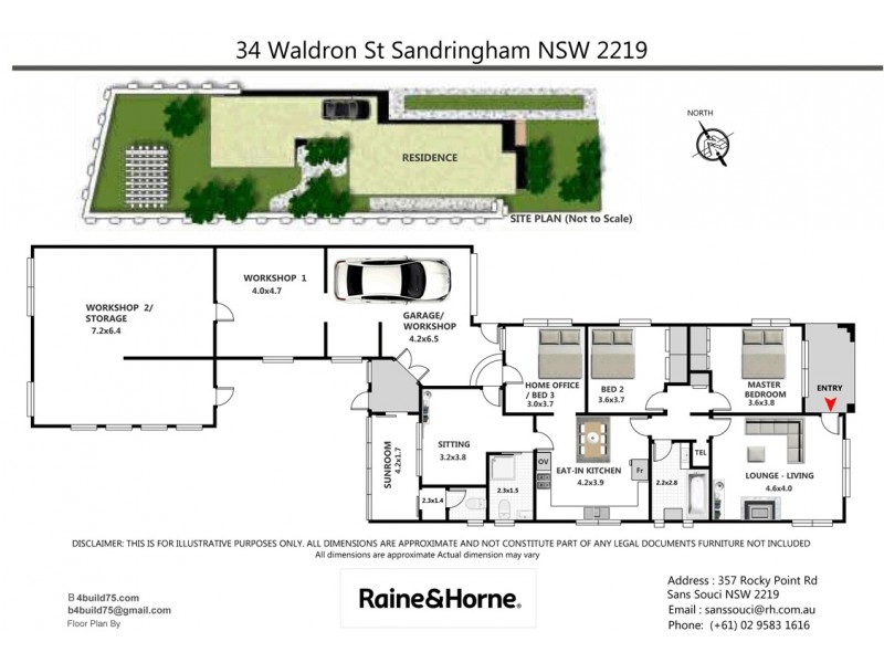 34 Waldron Street, Sandringham NSW 2219 Floorplan