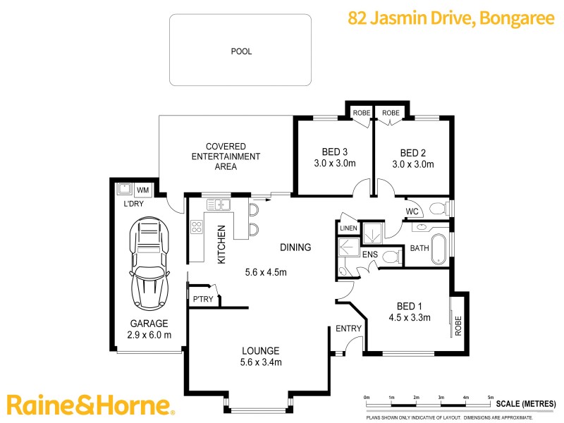 82 JASMIN DRIVE, Bongaree QLD 4507 Floorplan