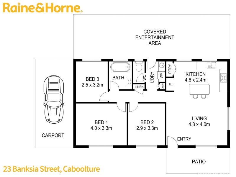 23 BANKSIA STREET, Caboolture QLD 4510 Floorplan