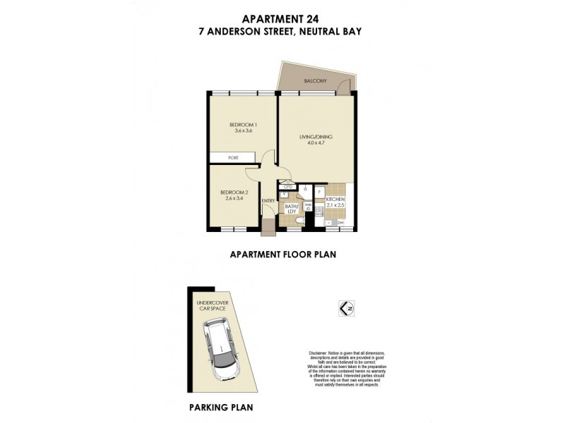 24/7 Anderson Street, Neutral Bay NSW 2089 Floorplan