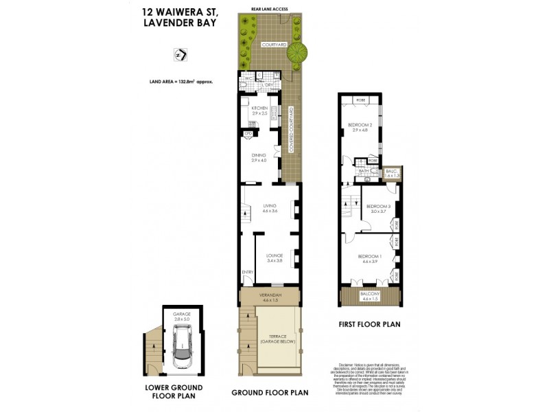12 Waiwera Street, Lavender Bay NSW 2060 Floorplan
