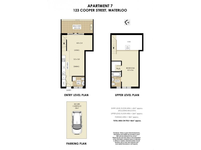 7/123 Cooper Street, Waterloo NSW 2017 Floorplan