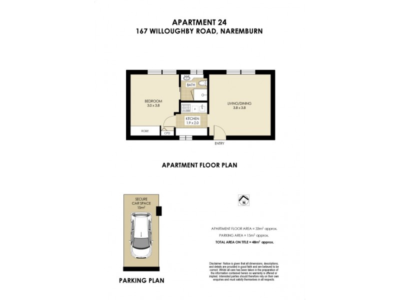 24/167 Willoughby Road, Naremburn NSW 2065 Floorplan