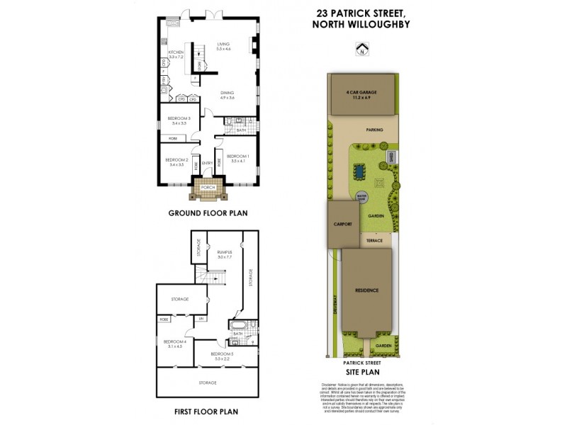 23 Patrick Street, Willoughby NSW 2068 Floorplan