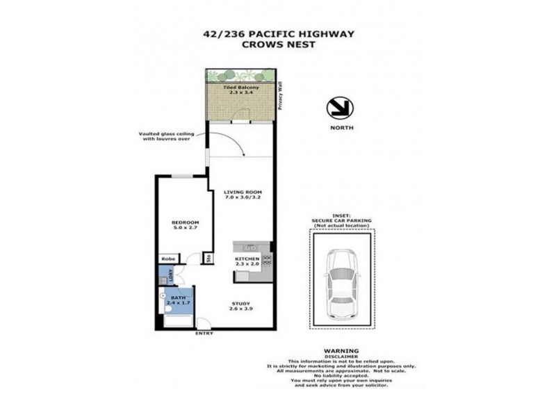 42/236 Pacific Highway, Crows Nest NSW 2065 Floorplan