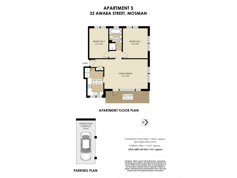 5/32 Awaba Street, Mosman NSW 2088 Floorplan