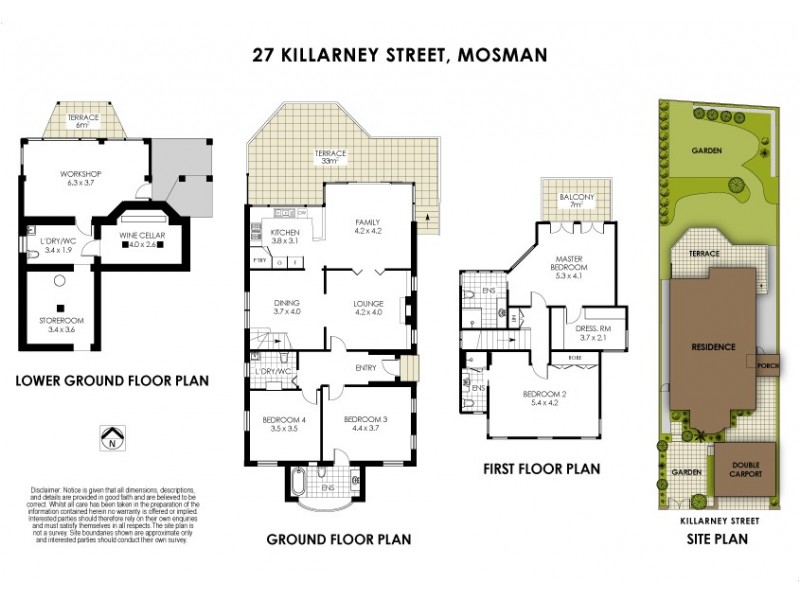 27 Killarney Street, Mosman NSW 2088 Floorplan