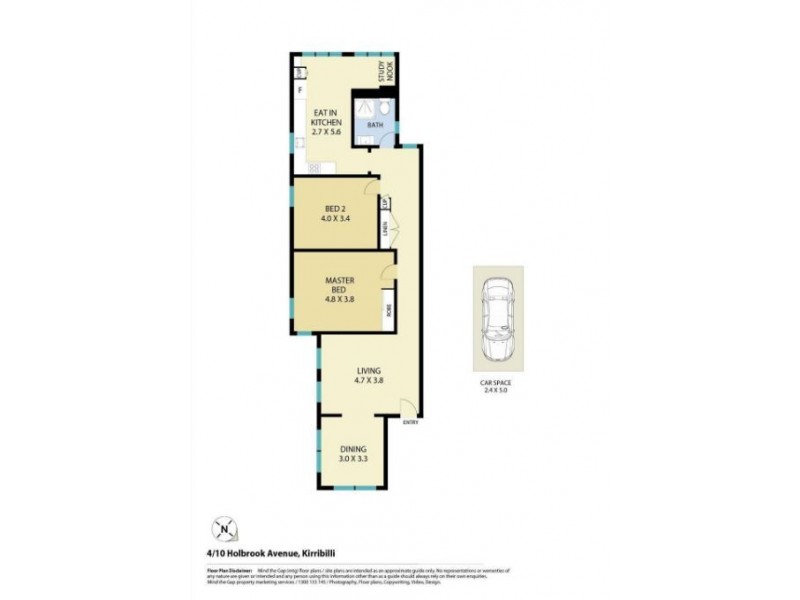 4/10 Holbrook Avenue, Kirribilli NSW 2061 Floorplan