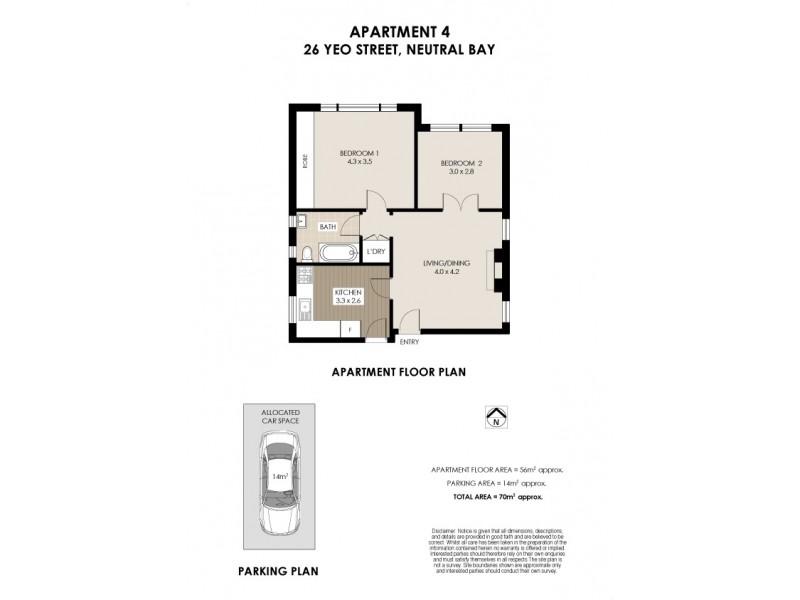 4/26 Yeo Street, Neutral Bay NSW 2089 Floorplan
