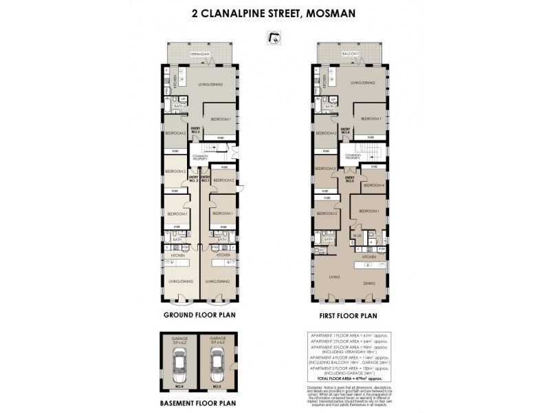 2 Clanalpine Street, Mosman NSW 2088 Floorplan