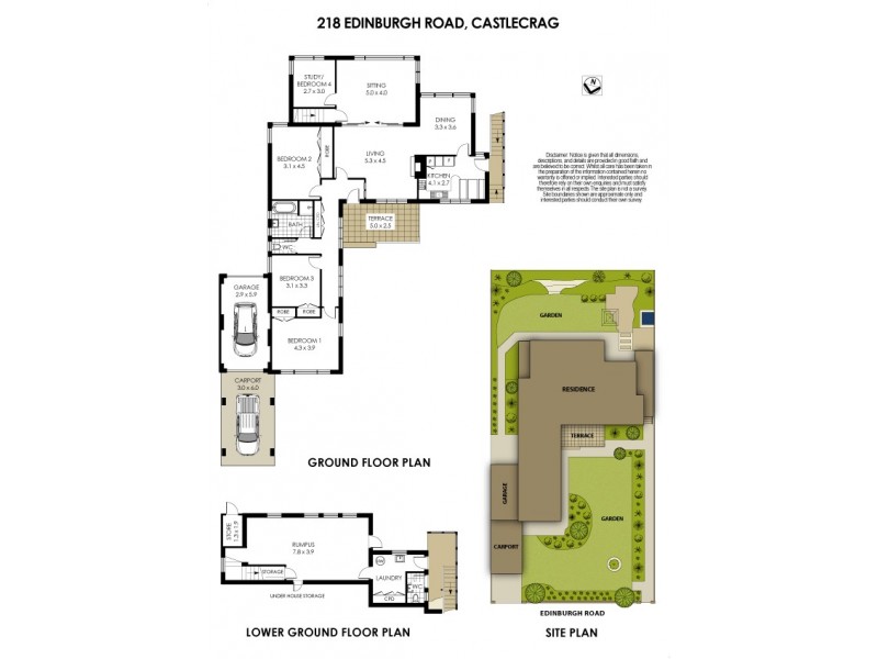 218 Edinburgh Road, Castlecrag NSW 2068 Floorplan