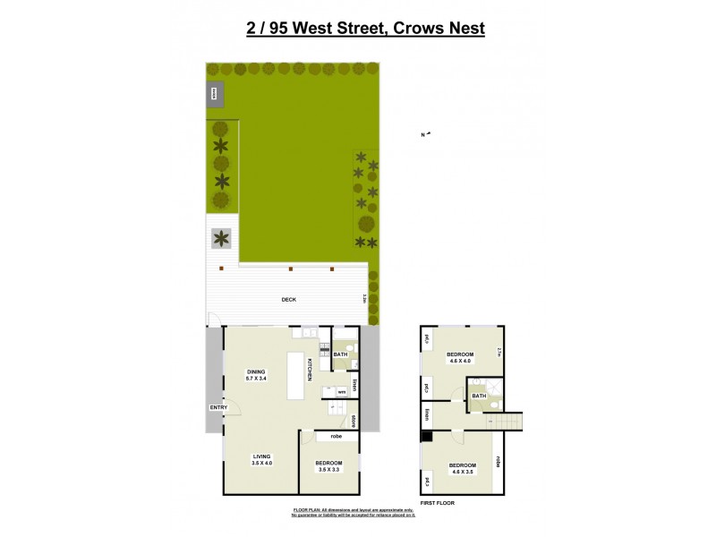 2/95 West Street, Crows Nest NSW 2065 Floorplan