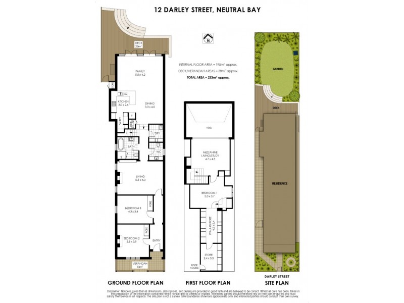 12 Darley Street, Neutral Bay NSW 2089 Floorplan