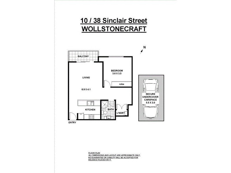 10/38-40 Sinclair Street, Wollstonecraft NSW 2065 Floorplan
