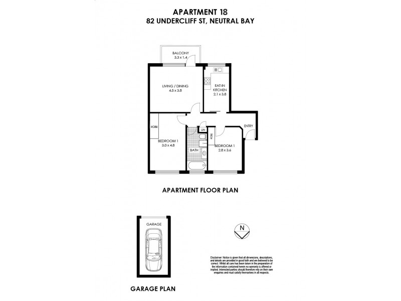 18/82-86 Undercliff Street, Neutral Bay NSW 2089 Floorplan