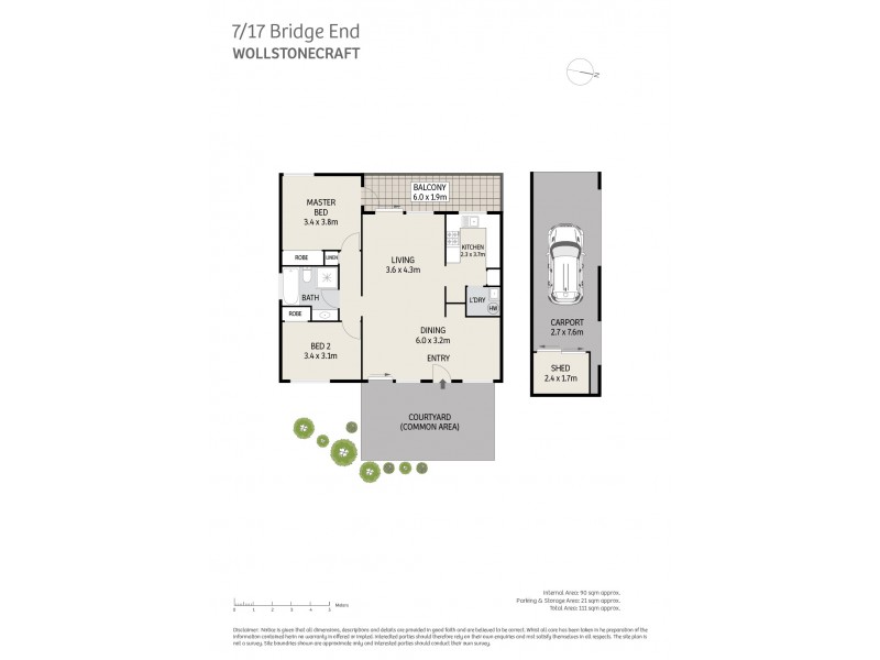 7/17 Bridge End, Wollstonecraft NSW 2065 Floorplan