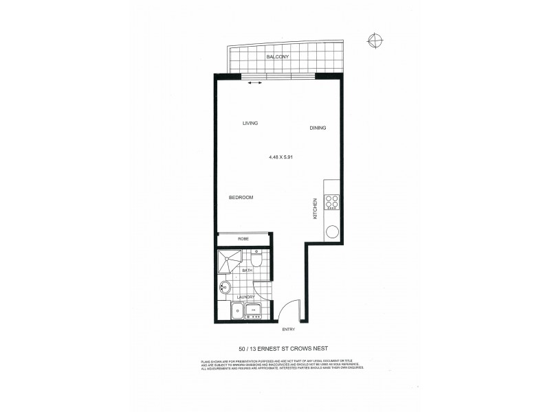 50/13 Ernest Street, Crows Nest NSW 2065 Floorplan