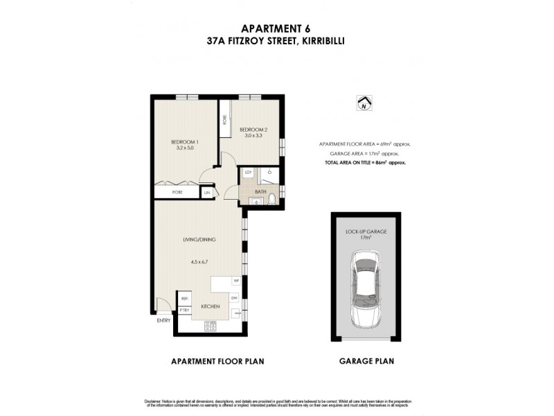 6/37a Fitzroy Street, Kirribilli NSW 2061 Floorplan
