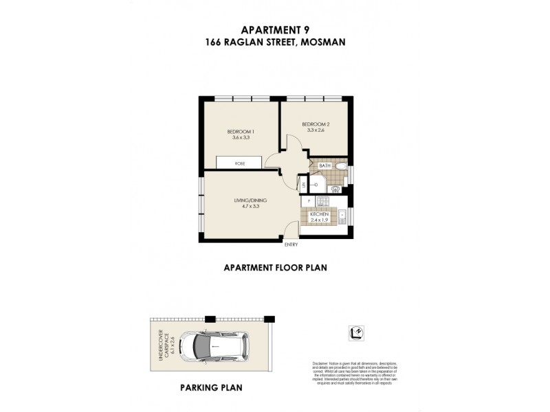9/166 Raglan Street, Mosman NSW 2088 Floorplan