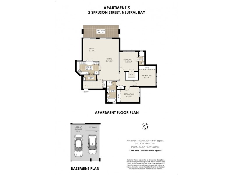 5/2 Spruson Street (enter via Colindia Ave), Neutral Bay NSW 2089 Floorplan