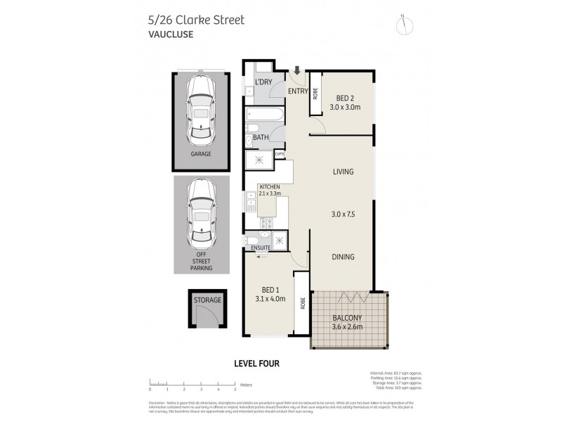 5/26 Clarke Street, Vaucluse NSW 2030 Floorplan