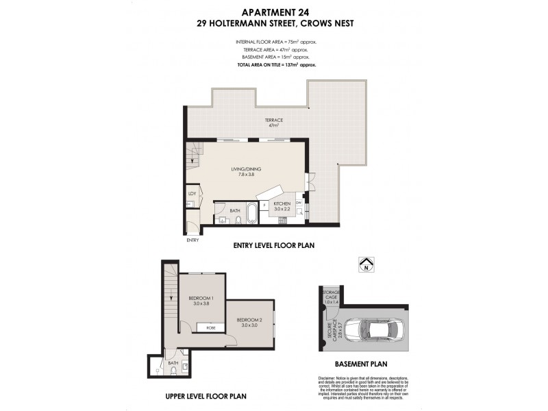24/29 Holtermann Street, Crows Nest NSW 2065 Floorplan