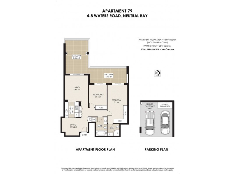 79/4-8 Waters Road, Neutral Bay NSW 2089 Floorplan