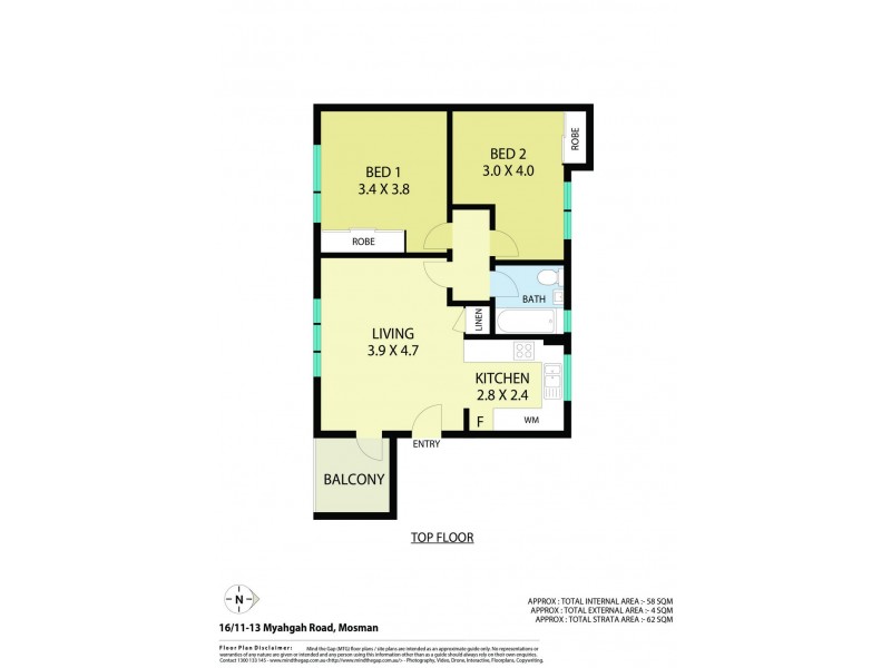 16/11 Myahgah Road, Mosman NSW 2088 Floorplan
