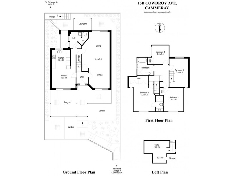 15B Cowdroy Avenue, Cammeray NSW 2062 Floorplan