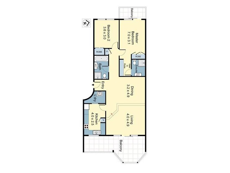 16/4-8 Edgecumbe Avenue, Coogee NSW 2034 Floorplan