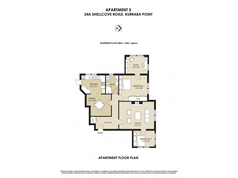 5/24a Shellcove Road, Neutral Bay NSW 2089 Floorplan