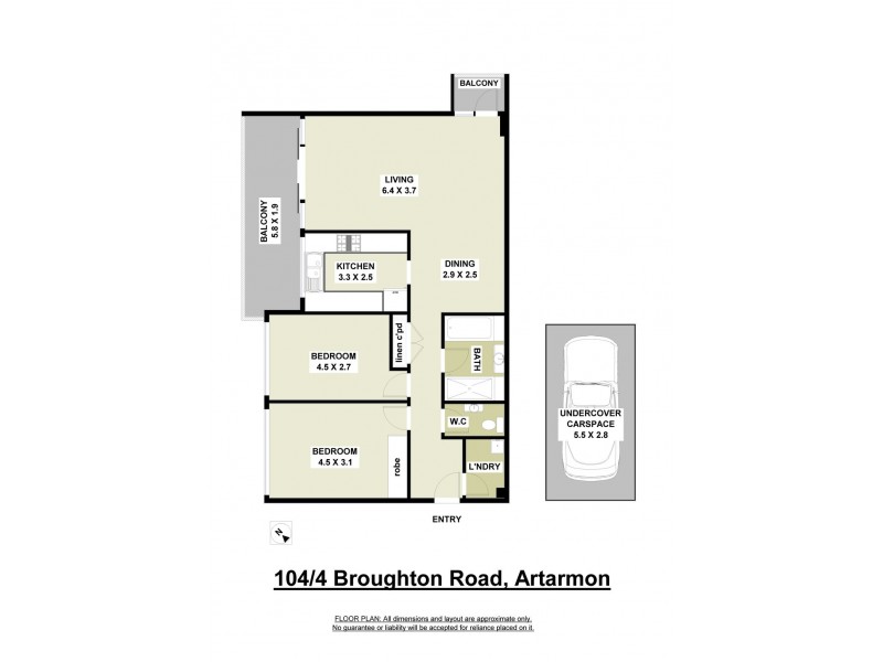104/4 Broughton Road, Artarmon NSW 2064 Floorplan