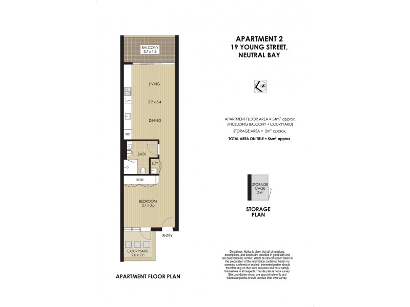 2/19 Young Street, Neutral Bay NSW 2089 Floorplan
