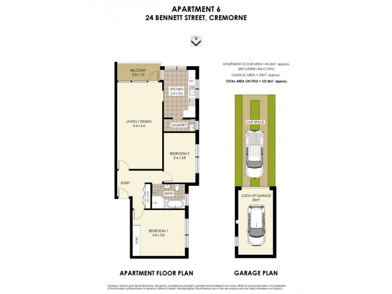 6/24 Bennett Street, Neutral Bay NSW 2089 Floorplan
