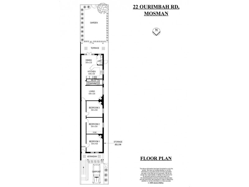 22 Ourimbah Road, Mosman NSW 2088 Floorplan