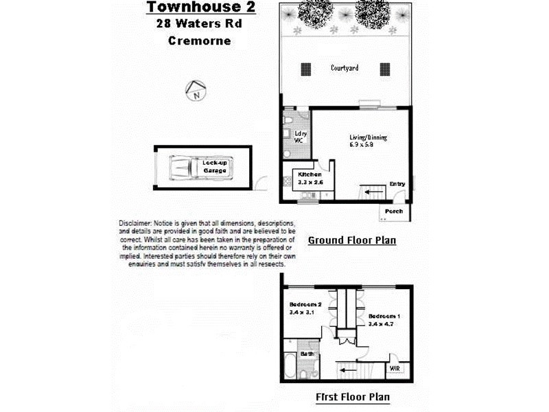 2/28 Waters Road, Neutral Bay NSW 2089 Floorplan