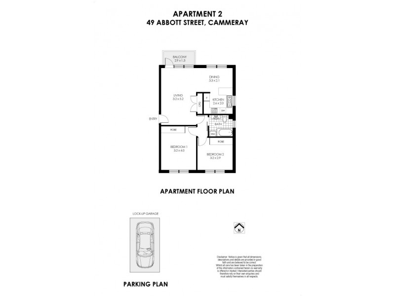 2/49 Abbott Street, Cammeray NSW 2062 Floorplan