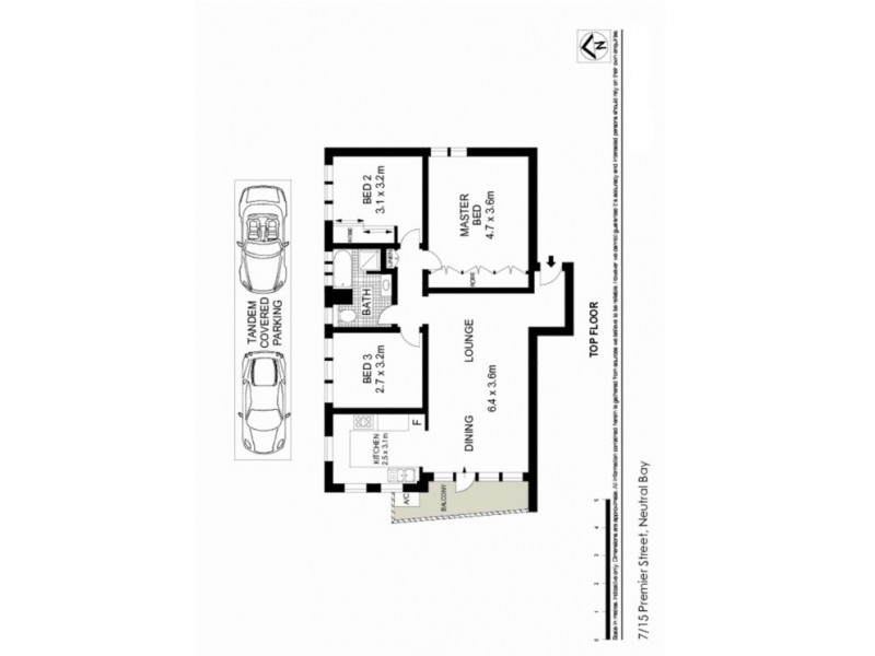 7/15 Premier Street, Neutral Bay NSW 2089 Floorplan