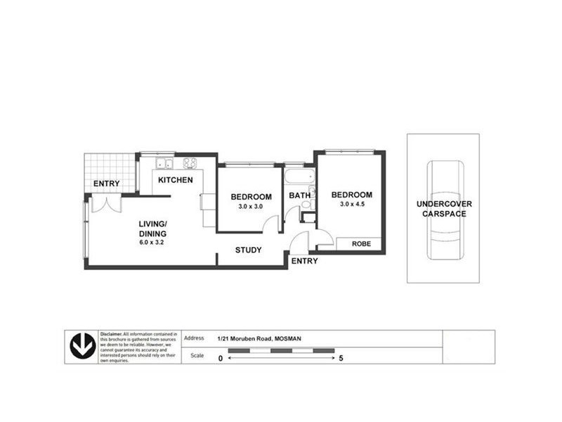 1/21 Moruben Road, Mosman NSW 2088 Floorplan
