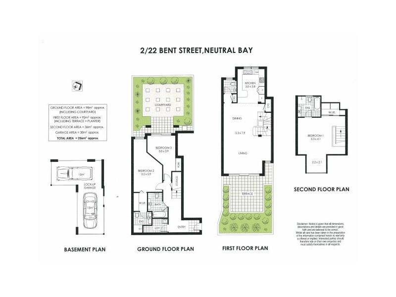 2/22 Bent Street, Neutral Bay NSW 2089 Floorplan