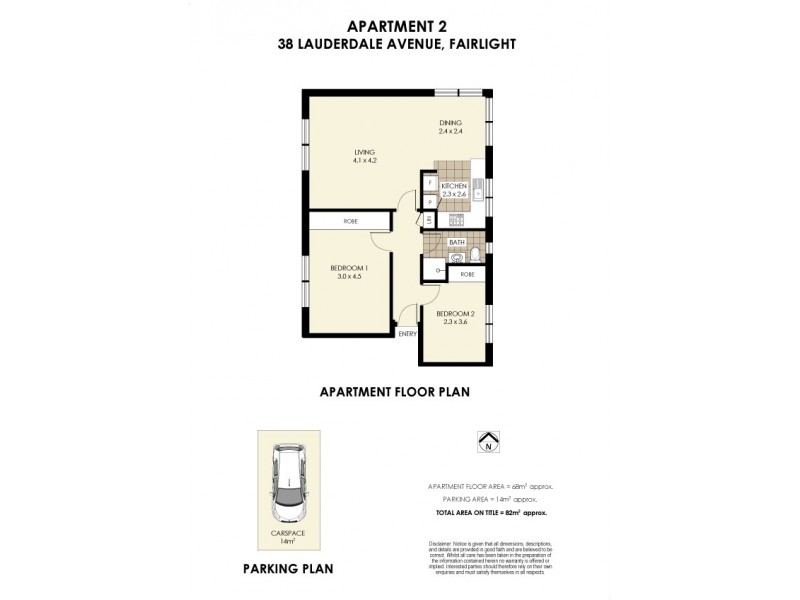 2/38 Lauderdale Avenue, Fairlight NSW 2094 Floorplan