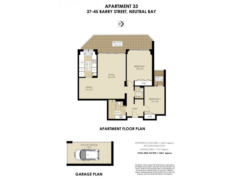 33/37-45 Barry Street, Neutral Bay NSW 2089 Floorplan