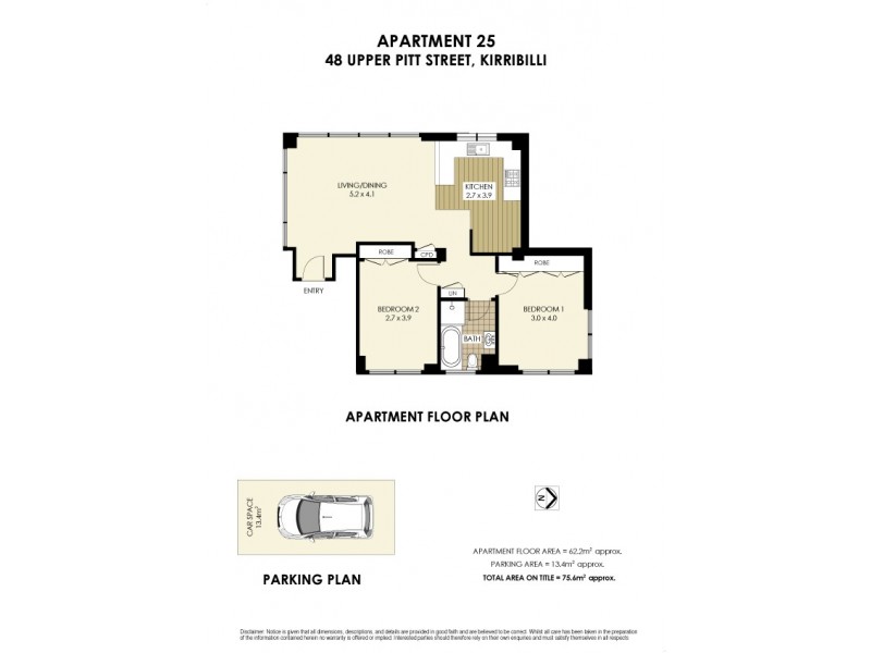 25/48 Upper Pitt Street, Kirribilli NSW 2061 Floorplan