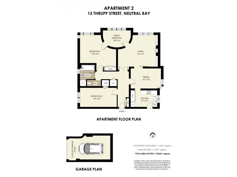 2/13 Thrupp Street, Neutral Bay NSW 2089 Floorplan
