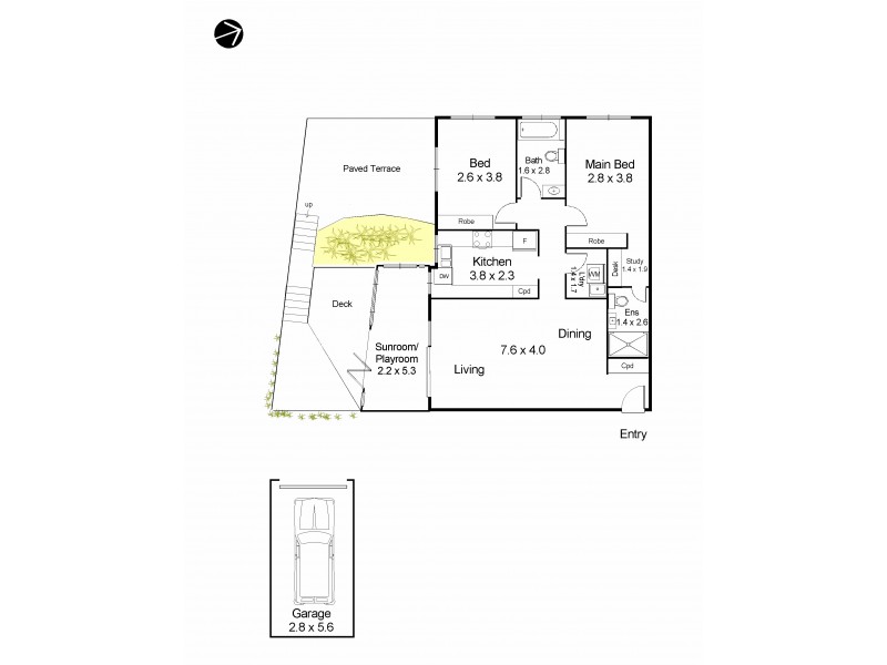 1/1 Ivy Street, Wollstonecraft NSW 2065 Floorplan