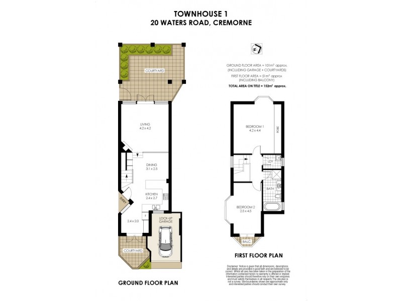 1/20 Waters Road, Neutral Bay NSW 2089 Floorplan