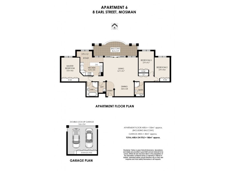 6/8 Earl Street, Mosman NSW 2088 Floorplan